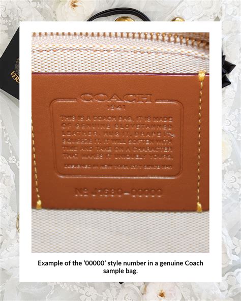 vintage coach bag serial numbers